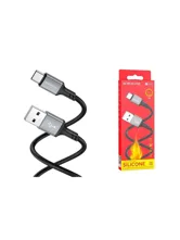 Кабель USB - Type-C BOROFONE BX83 Famous silicone, 1м (черный)