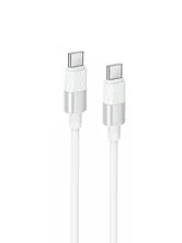 Кабель Borofone BX106 Type-C - Type-c, 3А, 60W, 1м (белый)