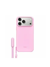 Чехол силиконовый Beats со шнурком-подставкой для iPhone 17 Pro (розовый)