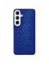 Чехол пластиковый карбон LUXO Life с MagSafe Samsung Galaxy S26 Звёзды (синий)