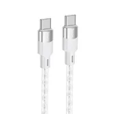 Кабель Type-C - Type-C HOCO X99 силиконовый 60W, 1м (серый)