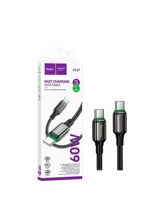 Кабель HOCO X127 Type-c - Type-c, 60W (черный)