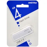 Флеш-накопитель USB 4GB Smart Buy Clue (белый)