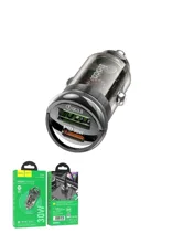 Автомобильное зарядное устройство HOCO Z53A Vision PD30W+QC3.0 (черный)