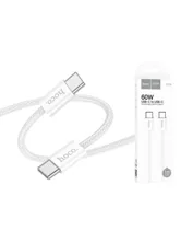 Кабель HOCO X104 Type-c – Type-c, 60W 1м (белый)