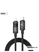 Кабель Remax C01-CL 30W Type-C - Lightning 1.2м (черный)