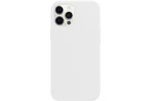 Чехол силиконовый для Apple iPhone 12, iPhone 12 Pro с открытой камерой (белый)