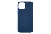 Чехол силиконовый для Apple iPhone 12, iPhone 12 Pro с открытой камерой (темно-синий)