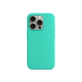 Чехол силиконовый для Apple iPhone 16 Pro с открытой камерой (бирюзовый)
