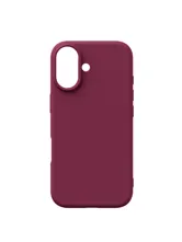 Чехол силиконовый для Apple iPhone 17 с открытой камерой (бордовый)