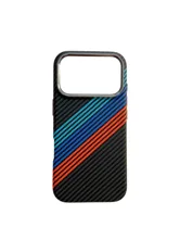 Чехол пластиковый карбон LUXO Life с MagSafe Apple iPhone 17 Pro (черный,красный,синий)