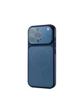 Чехол пластиковый FreeKnit с MagSafe Apple iPhone 16 Pro Max (темно-синий)