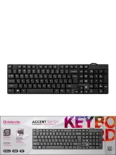 Клавиатура проводная DEFENDER Accent SB-720, USB (черная)