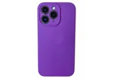 Чехол силиконовый с защитой камеры для Apple iPhone 12 Pro (фиолетовый)