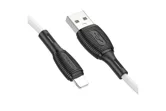 Кабель USB - Lightning BOROFONE BX86 Advanage силиконовый 2.4A, 1 м (белый)
