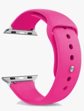 Ремешок силиконовый Apple Watch 42mm, 44mm, 45mm, 46mm 49mm (розовый)