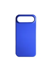 Чехол силиконовый для Apple iPhone 17 Air с открытой камерой (синий)