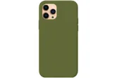 Чехол силиконовый для Apple iPhone 12, iPhone 12 Pro с открытой камерой (хаки)