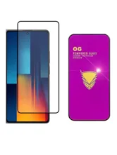 Противоударное стекло OG Tempered Glass Xiaomi POCO M6 Pro (черный) 158мм х 71мм