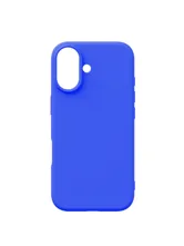 Чехол силиконовый для Apple iPhone 17 с открытой камерой (ярко-синий)