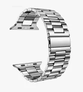 Ремешок металлический блочный WATCH BAND Apple Watch S10 38mm-41mm (серебро)