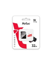 Карта памяти MicroSD 32GB Netac P500 Eco Class 10 + SD адаптер	