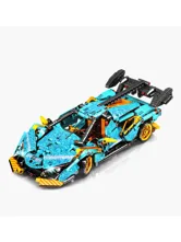 Конструктор LEIBAO 8202 гоночная машина 620 деталей (голубой)