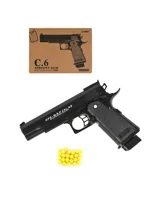 Пистолет металлический Airsoft Gun С.6 (черный)