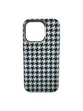 Чехол пластиковый карбон LUXO Life с MagSafe Apple iPhone 15 Pro Max (черно-белый узор)