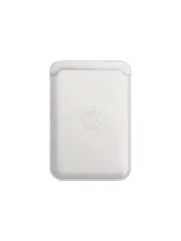 Кожаный картхолдер с анимацией для iPhone MagSafe (белый)