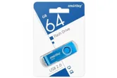 Флеш-накопитель USB  64GB SmartBuy Twist, 2.0 (синий)