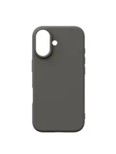 Чехол силиконовый для Apple iPhone 17 с открытой камерой (графит)