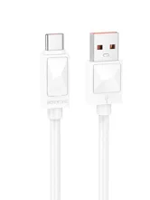 Кабель Borofone BX109 USB - Type-c 5A Joy (белый)
