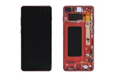Дисплей Samsung Galaxy S10 SM-G973F в сборе (красный) Оригинал , цена с установкой в АСЦ