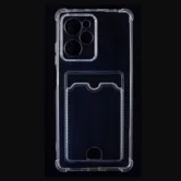 Силиконовый чехол с кармашком под карточку для Xiaomi POCO X5 PRO