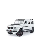 Машинка металлическая Мерседес Brabus 14 см (белый, голубой)