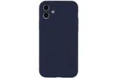 Чехол силиконовый с защитой камеры для Apple iPhone 11 (темно - синий) 