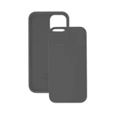 Чехол силиконовый для Apple iPhone 15 с открытой камерой (графит)