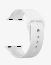 Ремешок силиконовый Apple Watch 42mm, 44mm, 45mm, 46mm 49mm (белый)