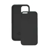 Чехол силиконовый для Apple iPhone 15 Pro с открытой камерой (черный)