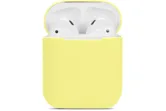 Чехол силиконовый для Airpods 2 (желтый)