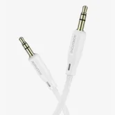AUX Кабель 3.5mm BOROFONE BL18 Silicone audio cable 1 метр (белый)