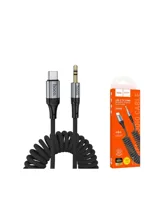 Кабель AUX - Type-C Hoco UPA33B, 3,5 мм, 1.5 м (черный)