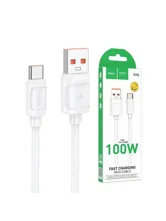 Кабель HOCO X115 USB - Type-c 100w (белый)