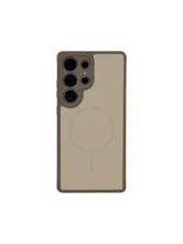 Чехол силиконовый Samsung Galaxy S26 Ultra c Magsafe Fashion Case (бежевый)