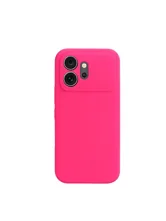 Чехол силиконовый Honor 600 Silicone Case (ярко-розовый)