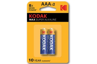 Элемент питания KODAK MAX LR03 AAA BL2 (K3A-2) (цена за один элемент)