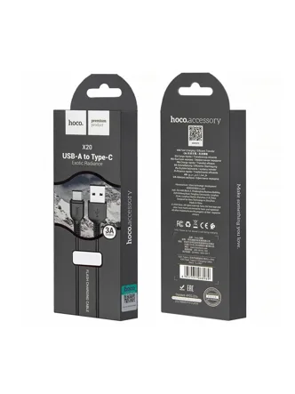 Кабель USB - Type-C HOCO X20, 3м (чёрный)