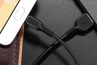 Кабель USB - MicroUSB HOCO X20 Flash micro charging cable 1 метра (черный)