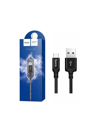 Кабель USB - Type-C  HOCO X14 Times, 1 метр (черный)